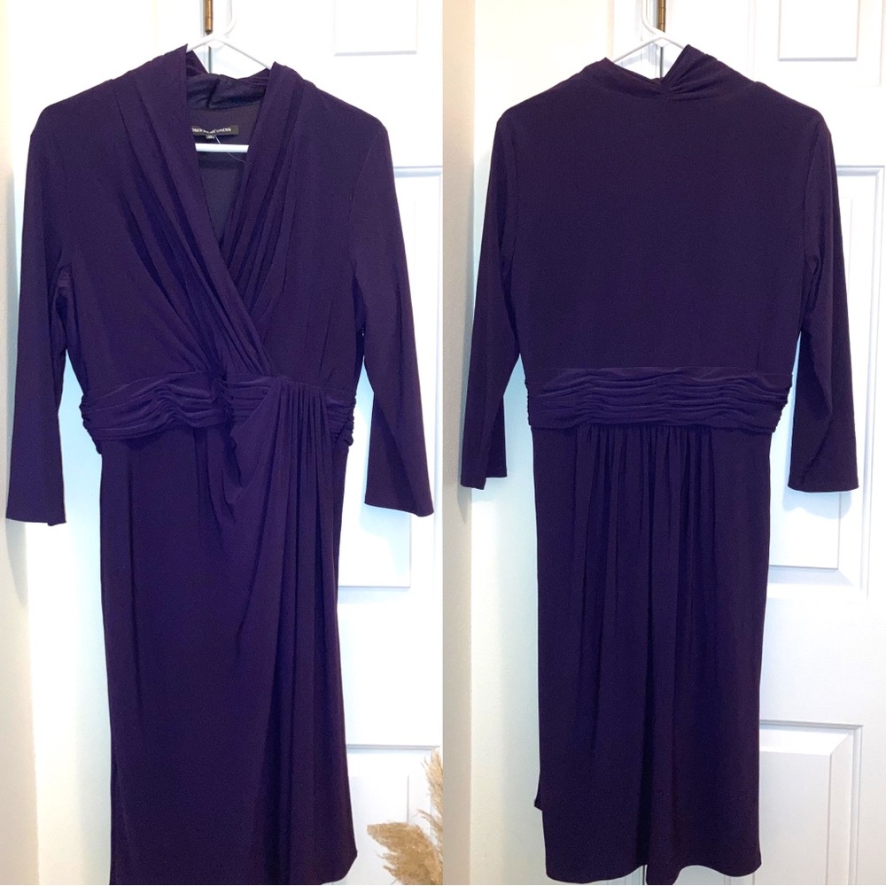 SALE❤️Jones Wear Mother of the Bride Dress Long Sleeve Knee Length Dress NWOT